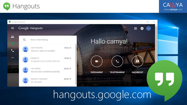 google hangouts app windows 10